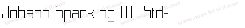 Johann Sparkling ITC Std字体转换